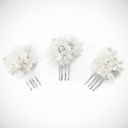 Flora bridal hair comb set